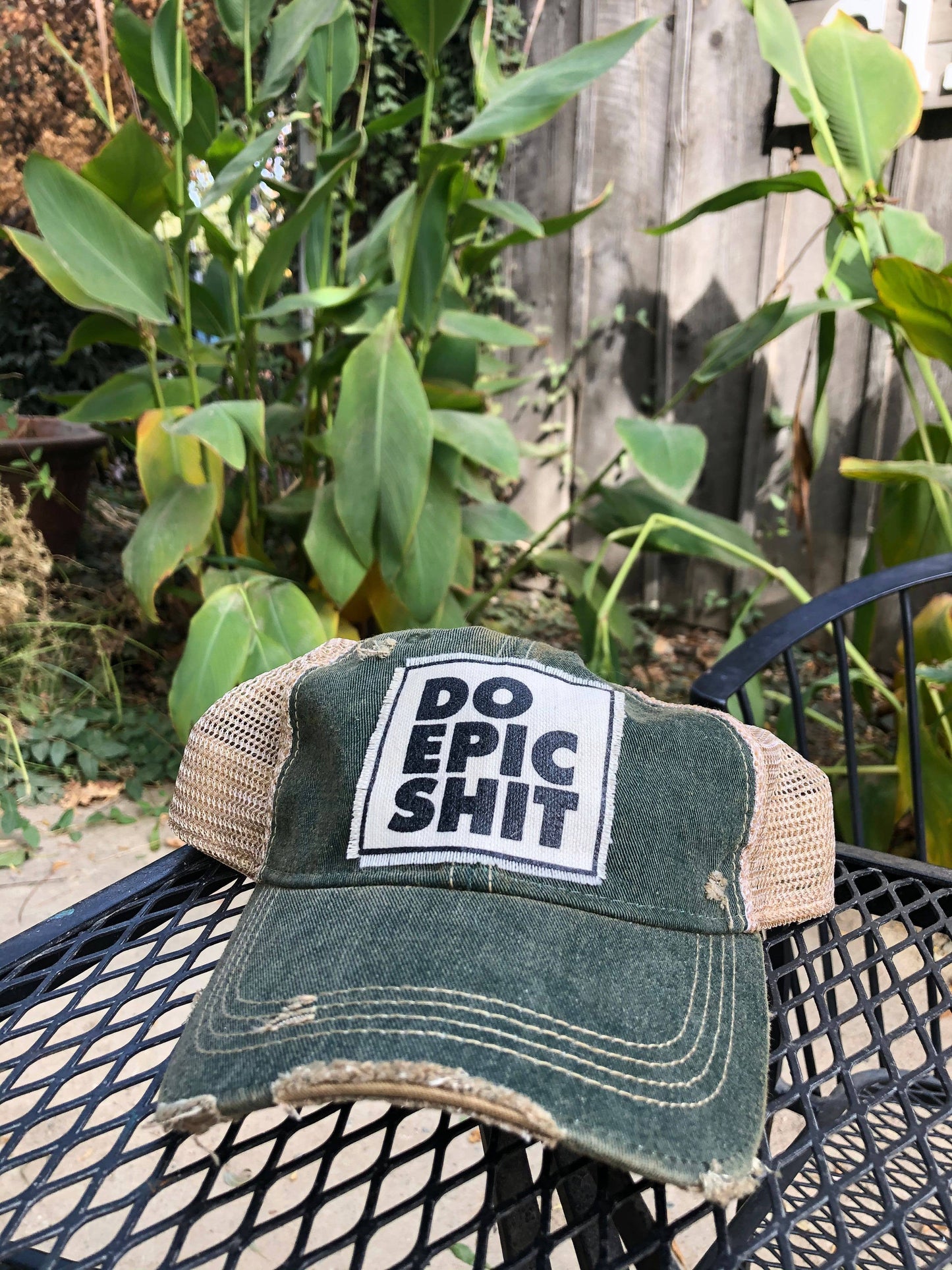 Do Epic Shit Distressed Trucker Hat Baseball Cap