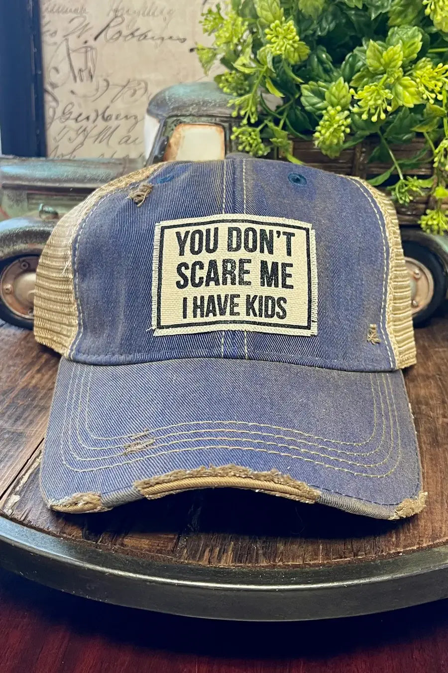 Funny Parent Hat | "You Don't Scare Me I Have Kids" Snapback Cap - Cotton Patch