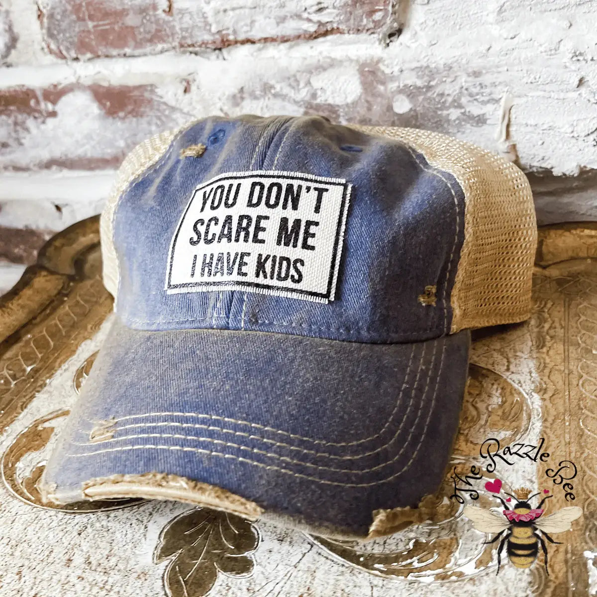 Funny Parent Hat | "You Don't Scare Me I Have Kids" Snapback Cap - Cotton Patch