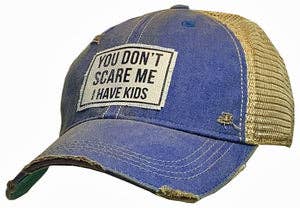 Funny Parent Hat | "You Don't Scare Me I Have Kids" Snapback Cap - Cotton Patch