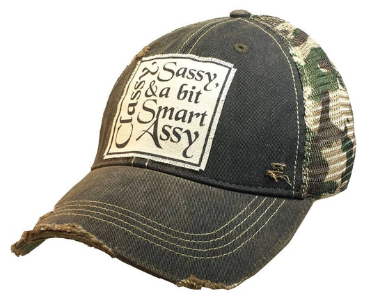 Snapback Cap | "Classy Sassy & A Bit Smart Assy" Sassy Patch Hat - Vintage Style